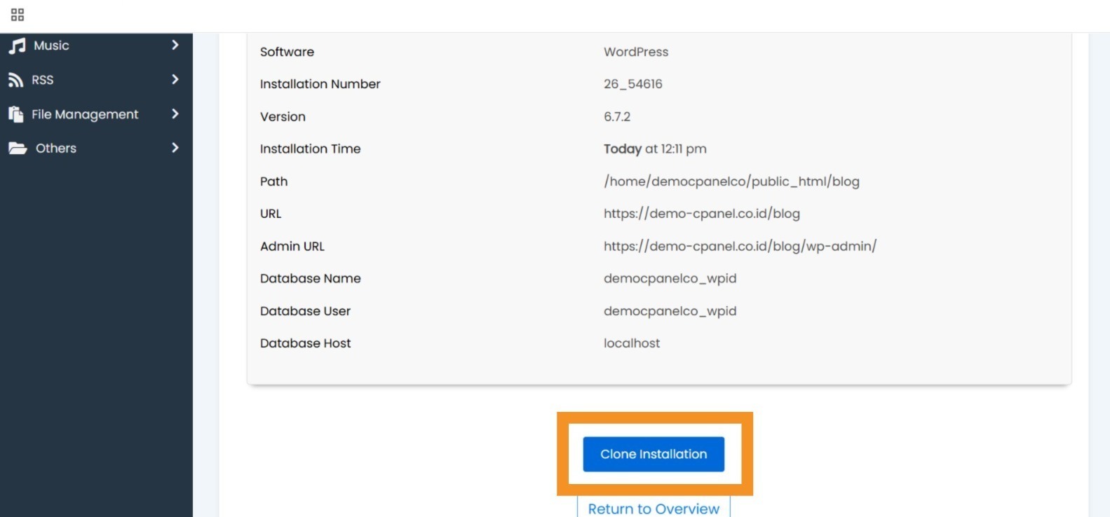 cloning website wordpress