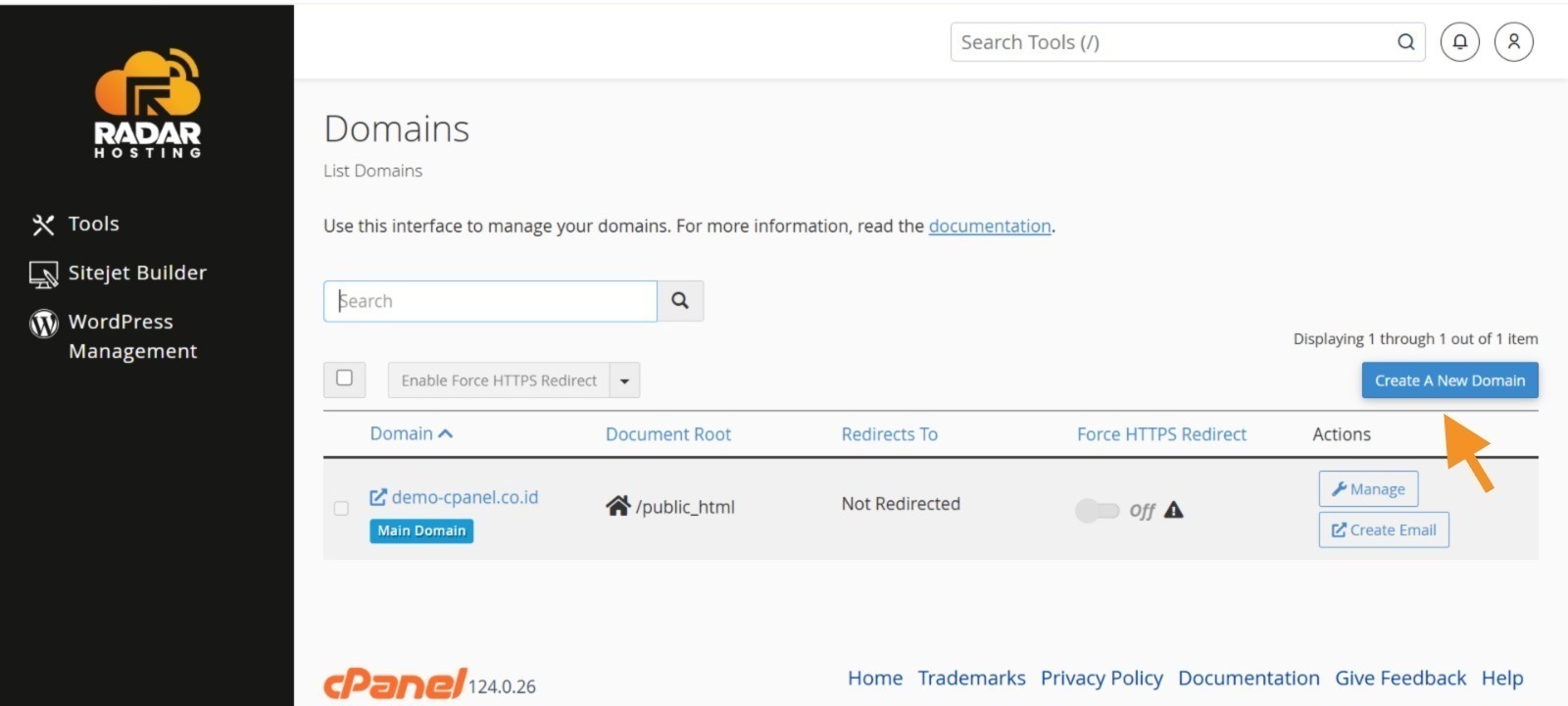 cara membuat subdomain