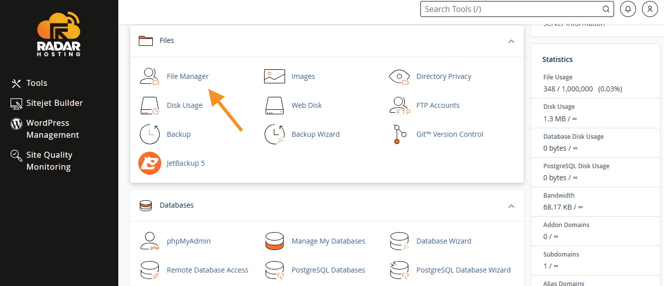 demo cPanel