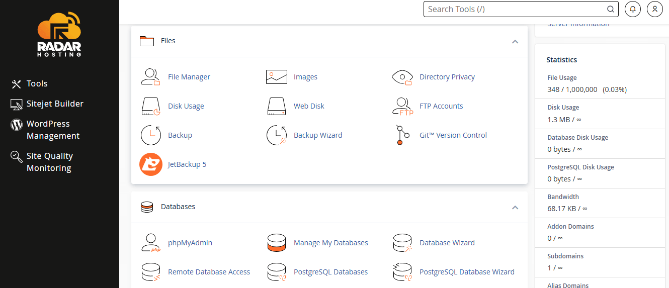 demo cPanel