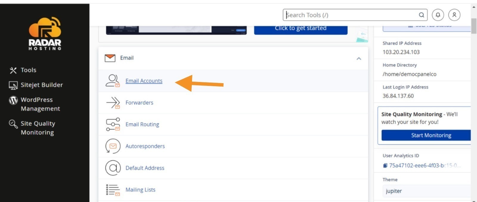 cara suspend email di cpanel